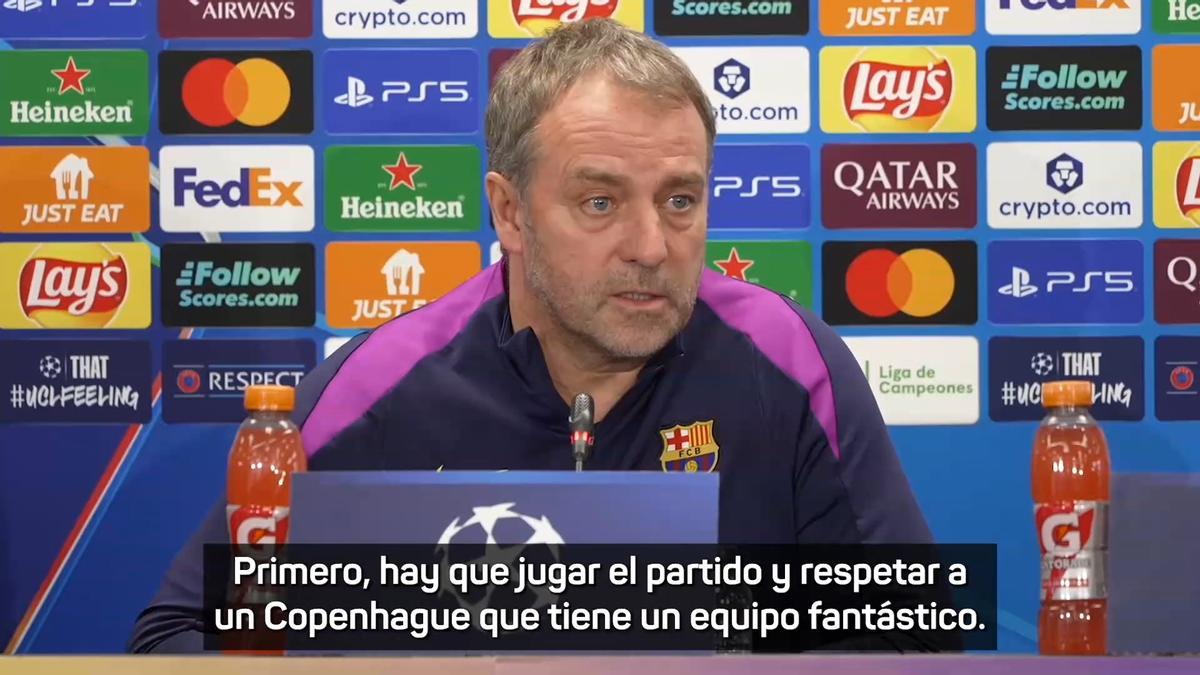 Flick, en titulares: "Paso a paso, hay que respetar al Copenghague"