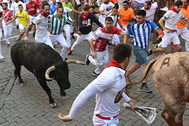 El sexto encierro de los Sanfermines 2022, en imágenes