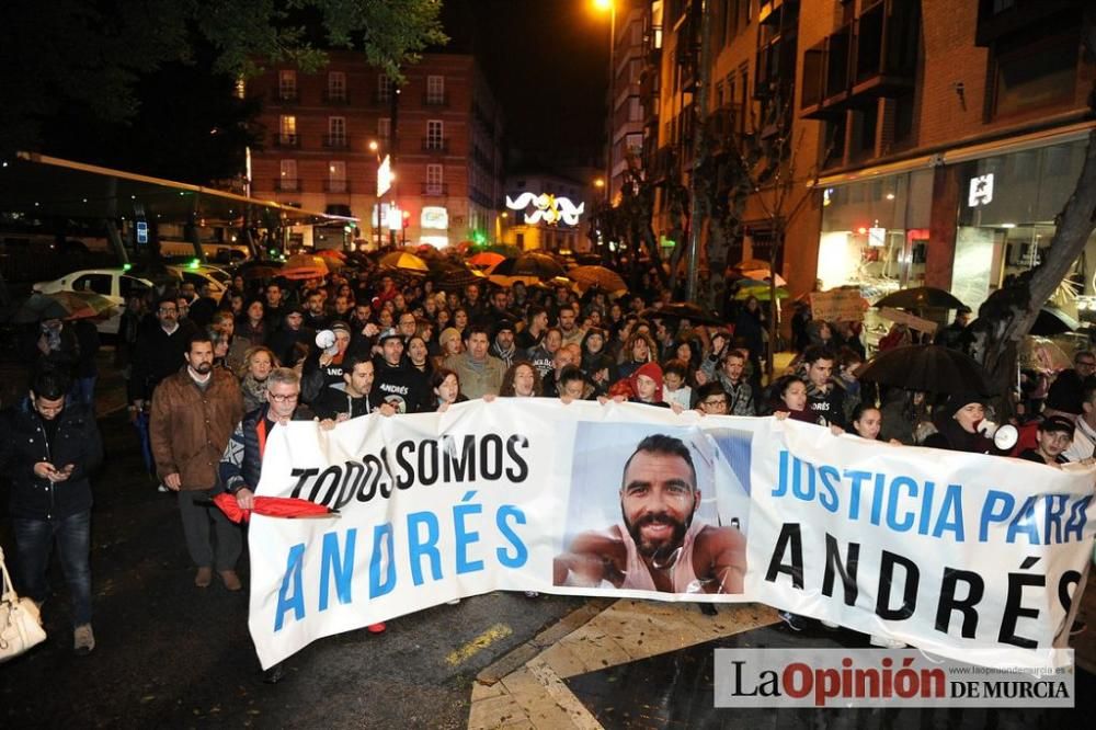 Protesta por la agresión a Andrés Martínez