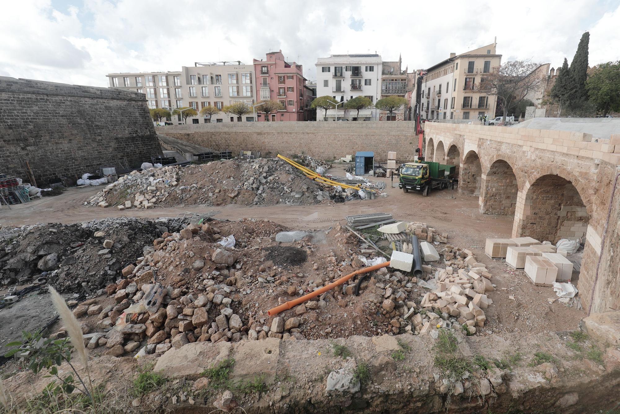 Obras en el Baluard des Príncep de Palma