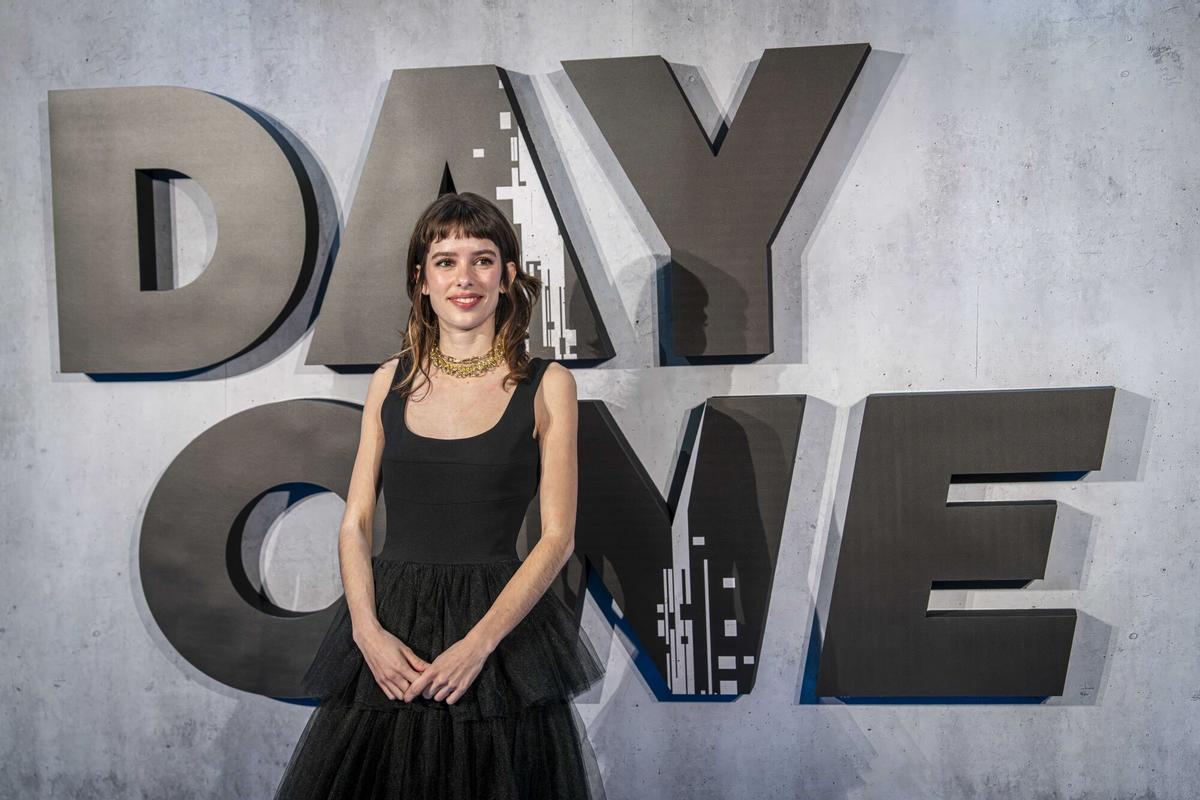 Alba Planas, en la presentación de la serie 'Day One' en Barcelona.