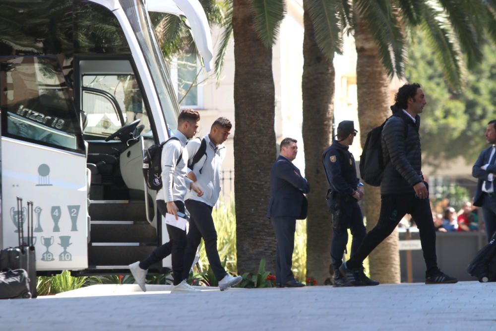 El Real Madrid llega a Málaga