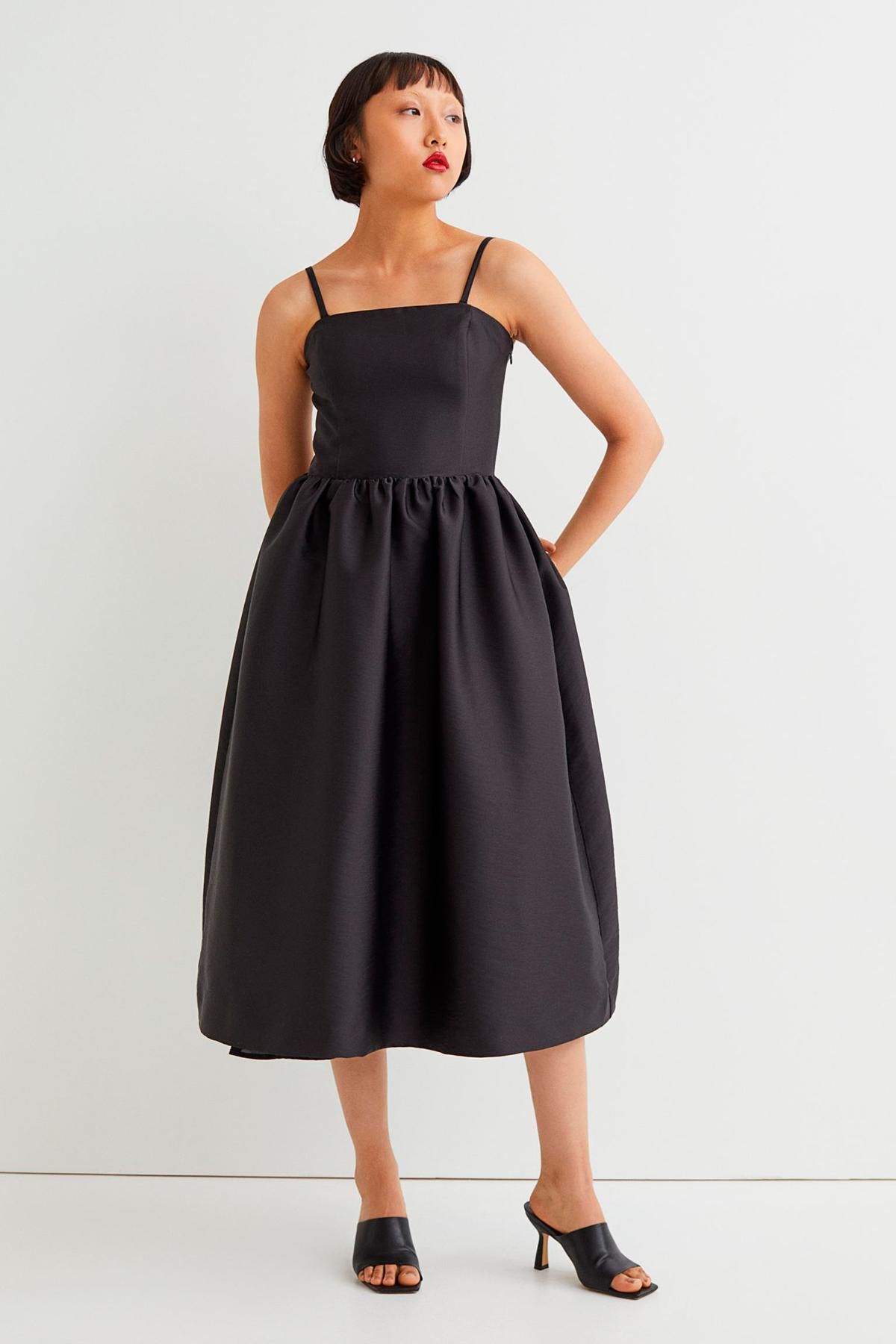 Vestido de fiesta estilo años 40.