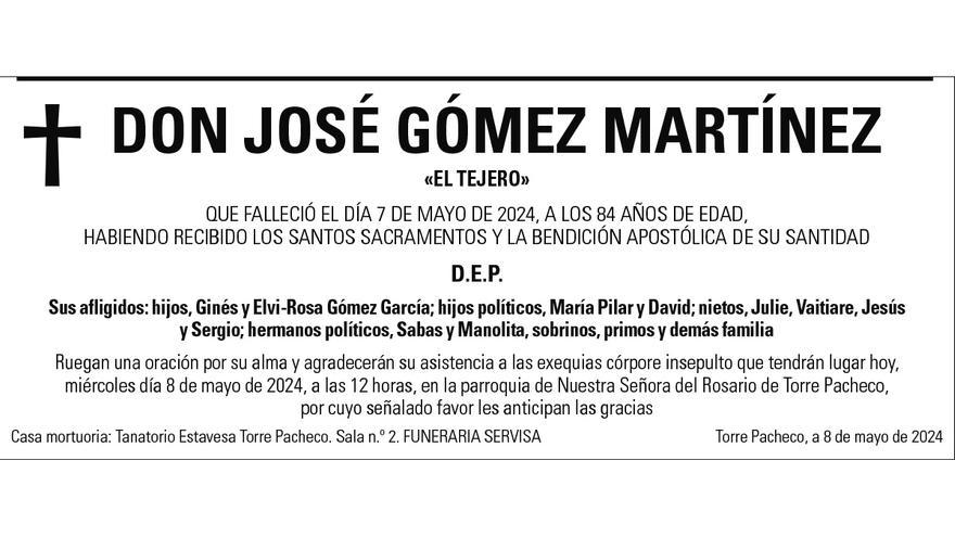 D. José Gómez Martínez