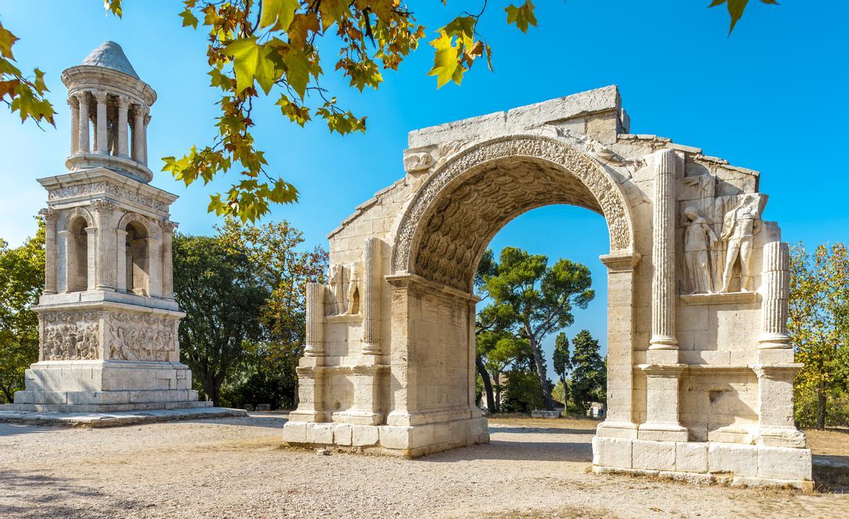 El yacimiento arqueológico de Glanum, en Saint-Rémy