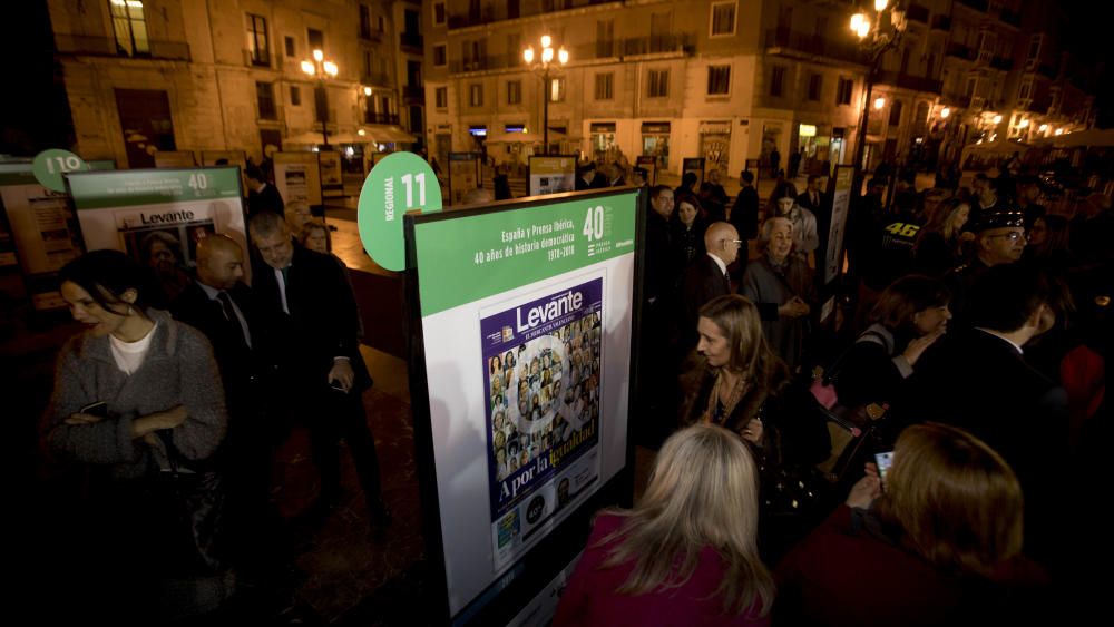 Inauguración de la exposición 'España y Prensa Ibérica: 40 años de historia democrática'