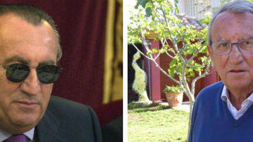 A la izquierda, Carlos Fabra en el año 2003 y a la derecha en una imagen reciente