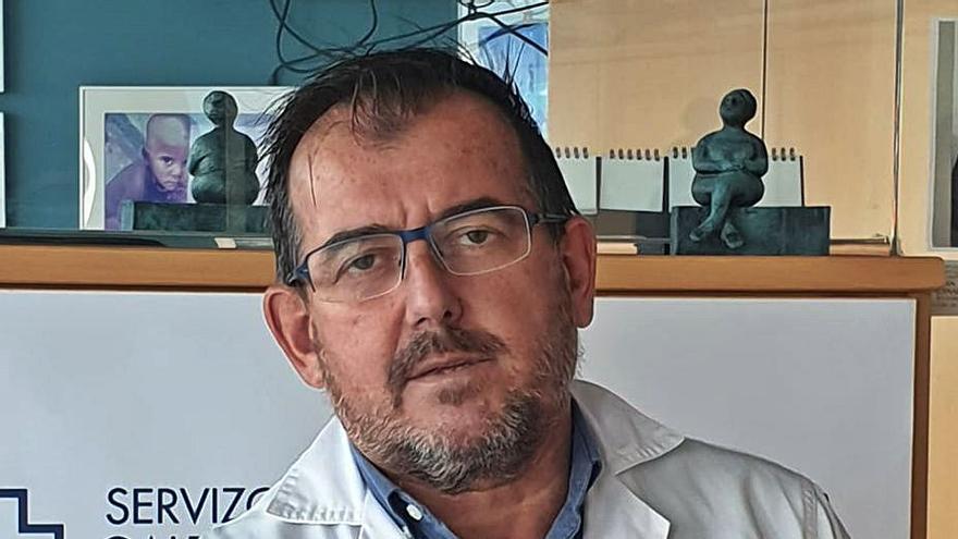 Antón Fernández, en el Hospital Universitario de A Coruña.
