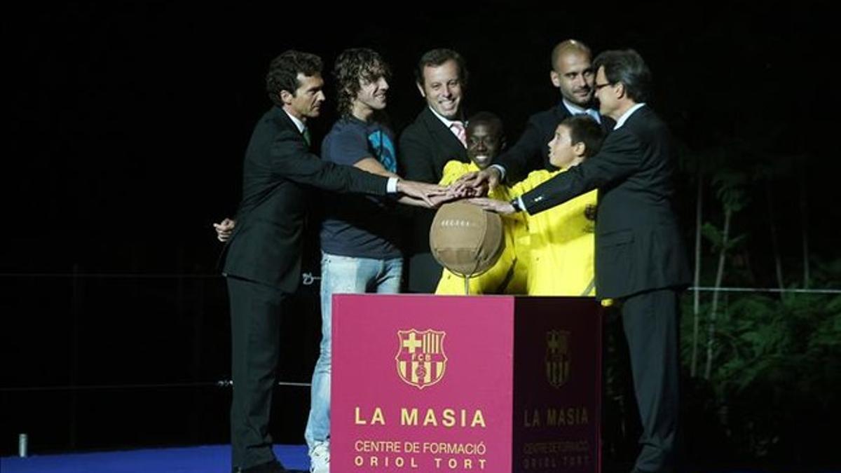 Bobby participó en la inauguración de la Masia