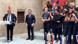 Laporta: “Estas jugadoras son un pilar del FC Barcelona”