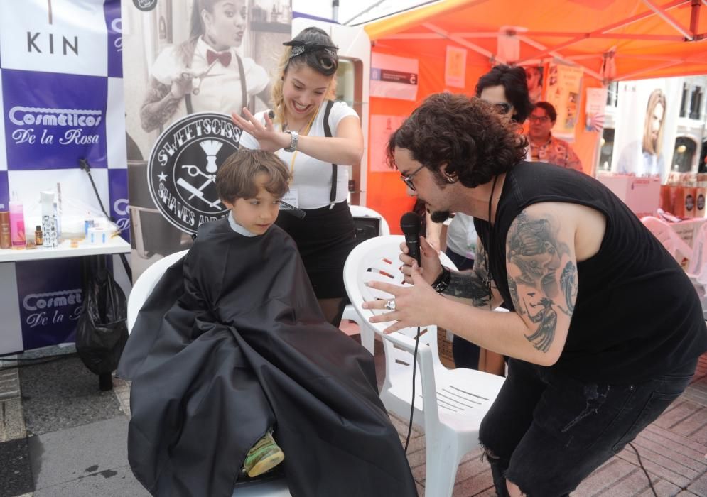 ''Barbería Solidaria'' en Méndez Núñez