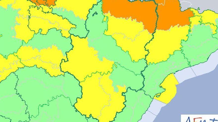 Alerta amarilla por frío en las tres provincias, naranja en el Pirineo