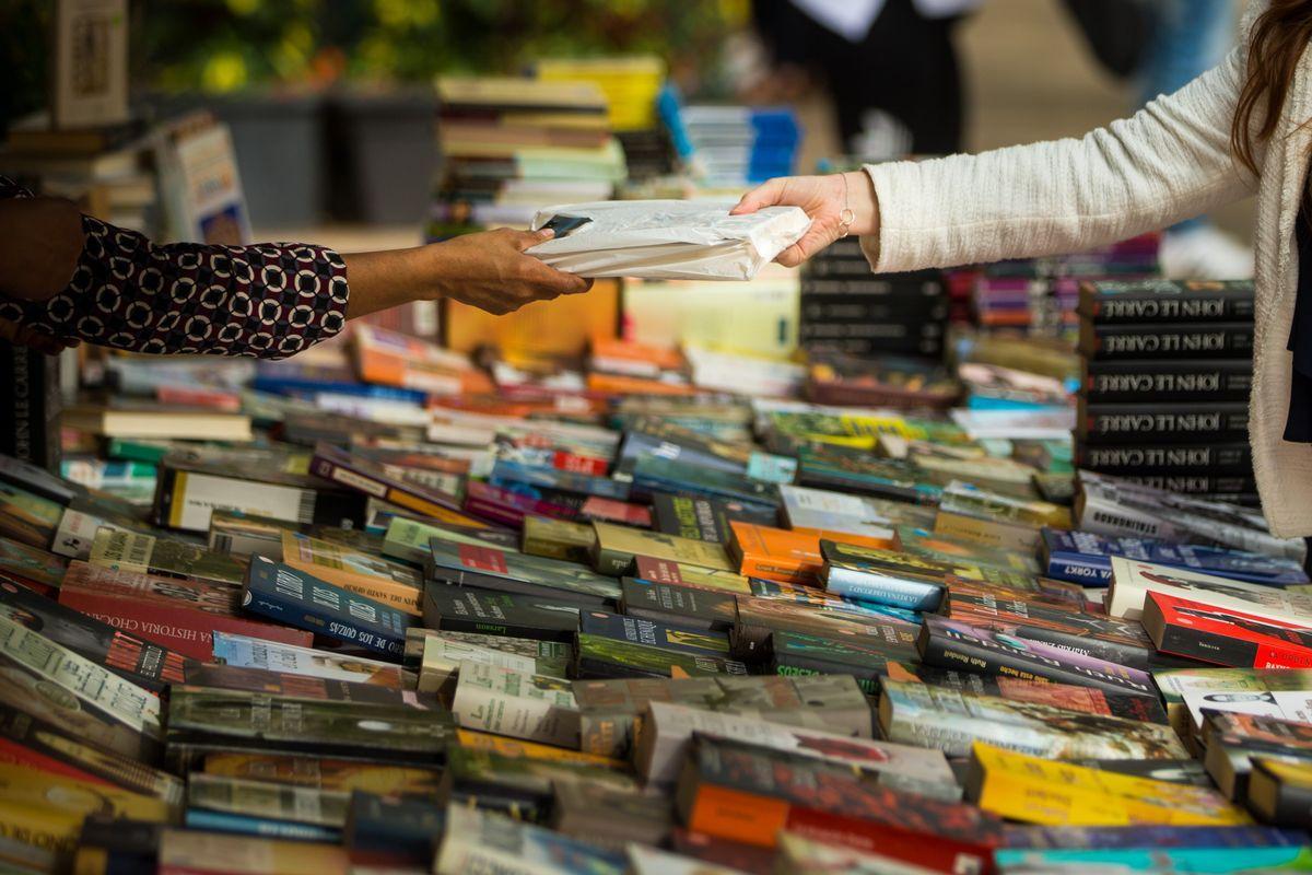 Libros, en Sant Jordi.