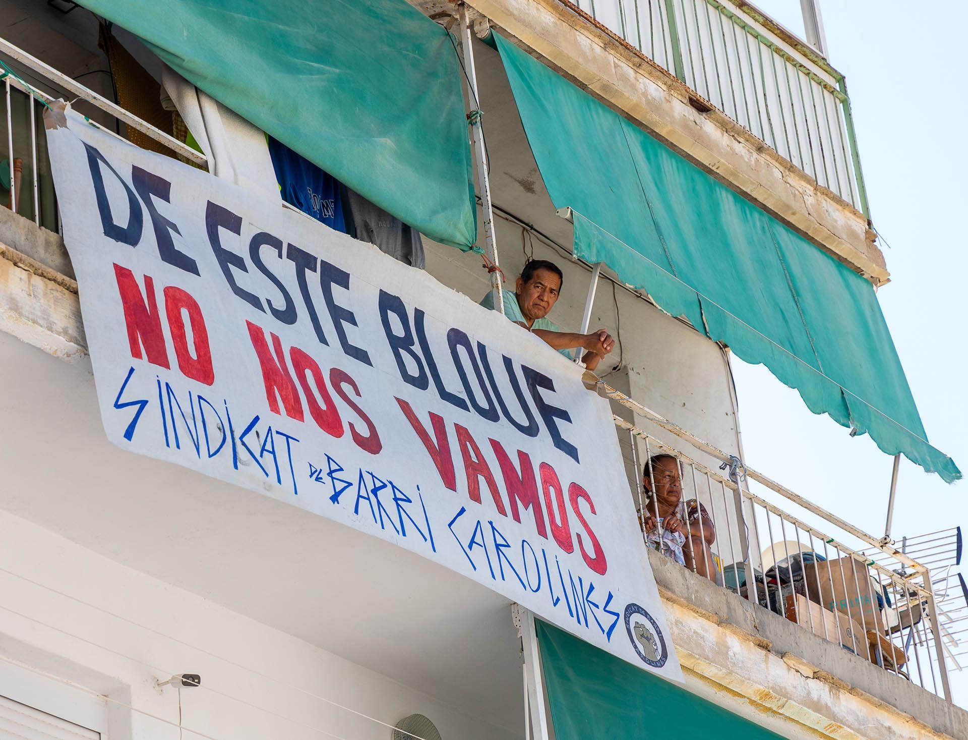 Desahucio en el barrio de Nou Alacant