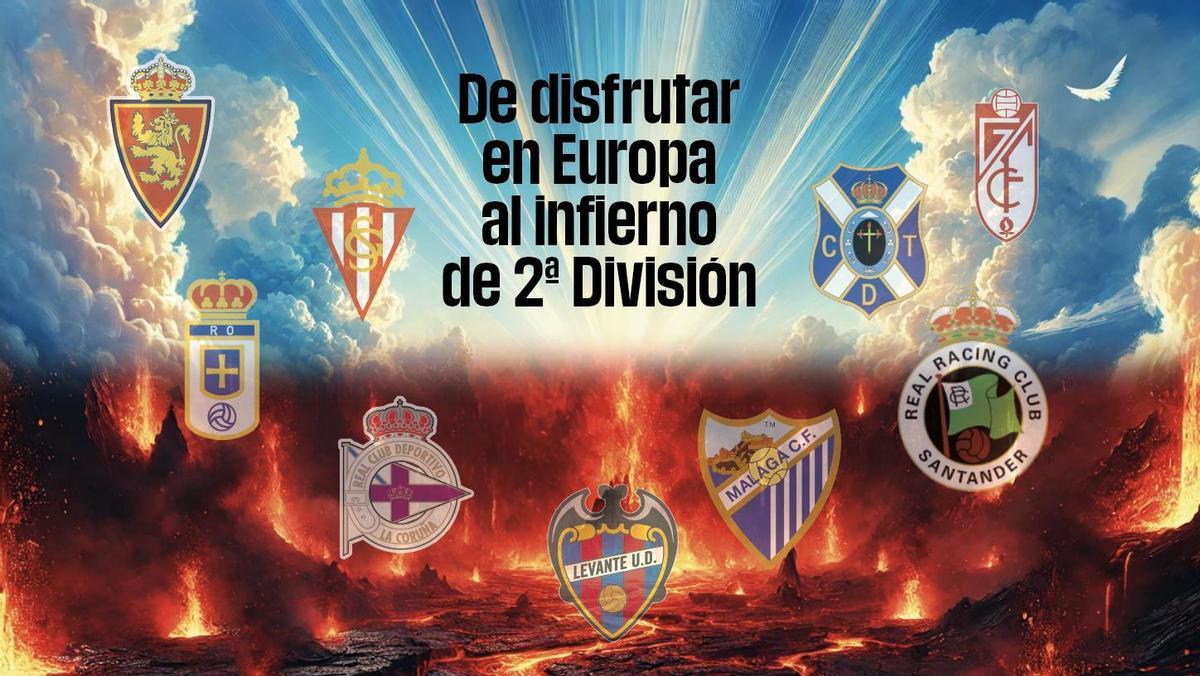 De saborear competición europea al infierno de Segunda División