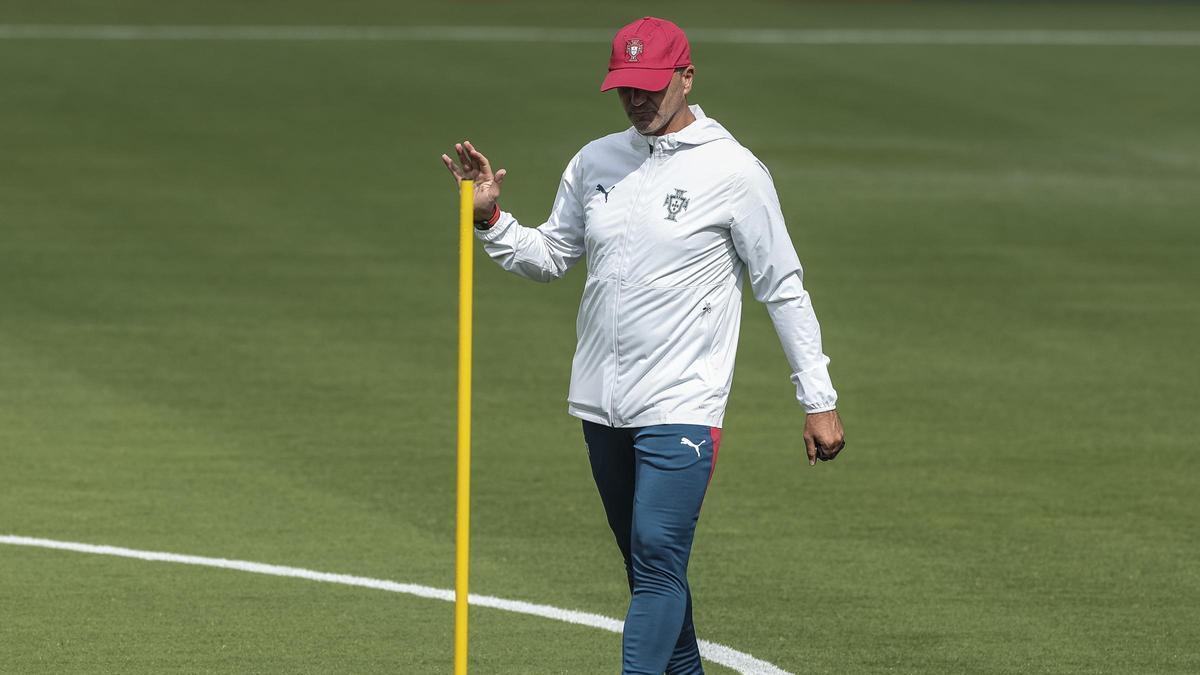Roberto Martínez, en un entrenamiento de Portugal en el Mundial 2026
