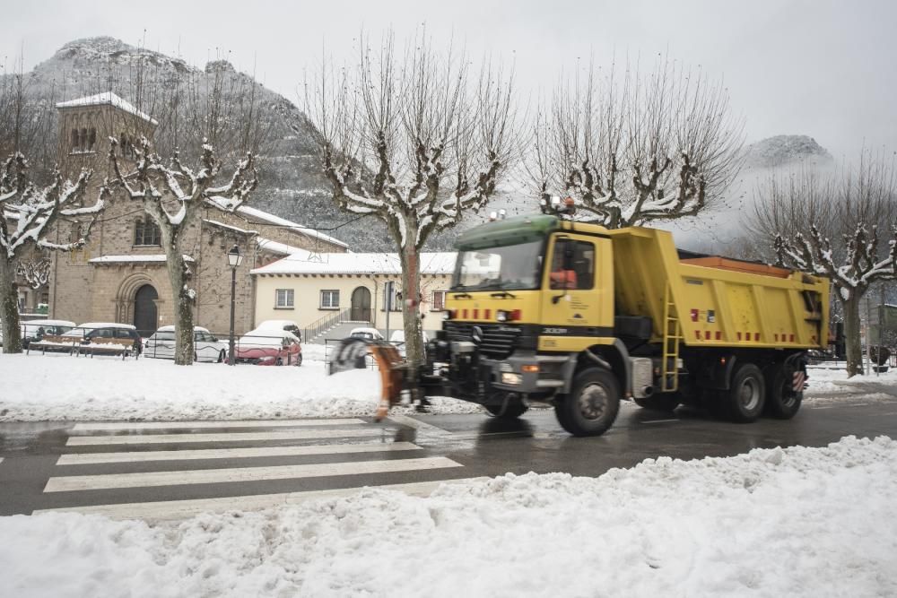 Fotos de la nevada a la Catalunya Central