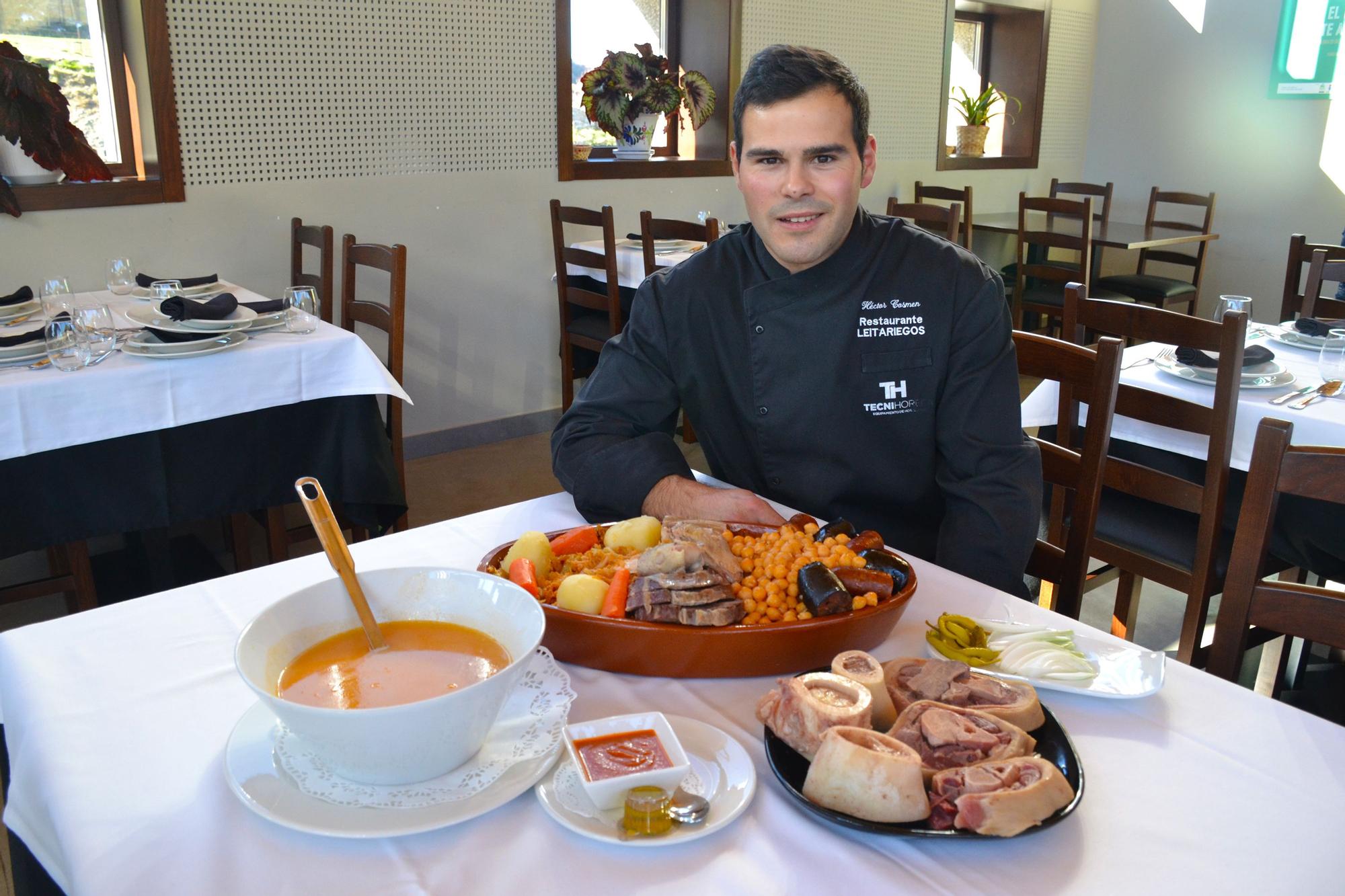 Héctor Cosmen, en la presentacón de las primeras jornadas del Cocido Madrileño que se sirven en su restaurante hasta el próximo domingo 28 inclusive.