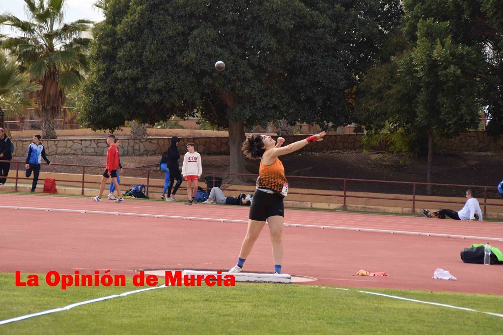 Regional absoluto y sub-23 de atletismo en Lorca (I)