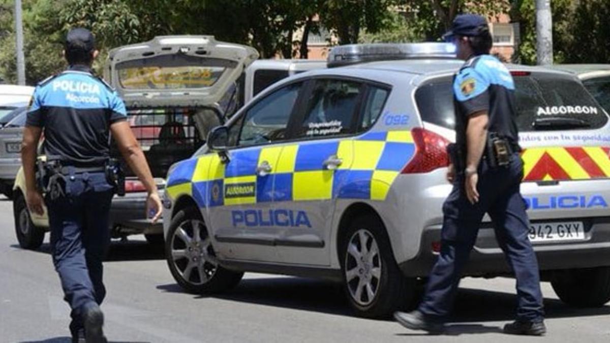 Agentes de policía de Alcorcón.