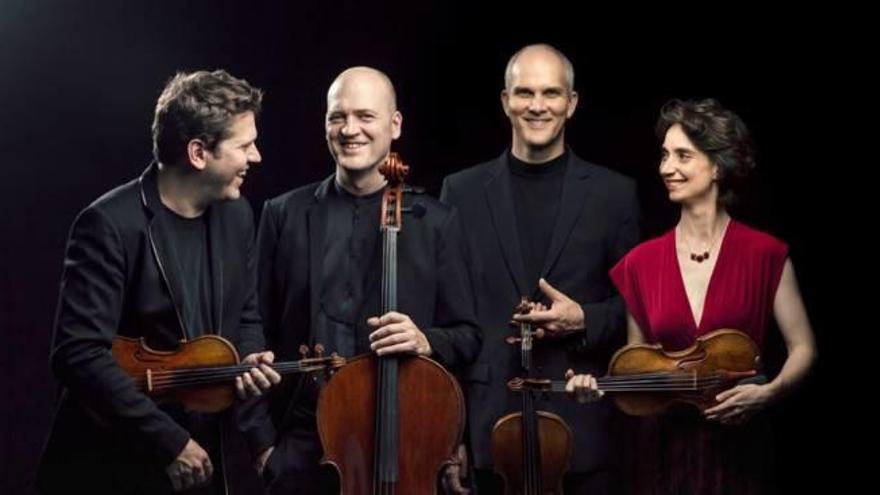 Los músicos del Cuarteto Casals.