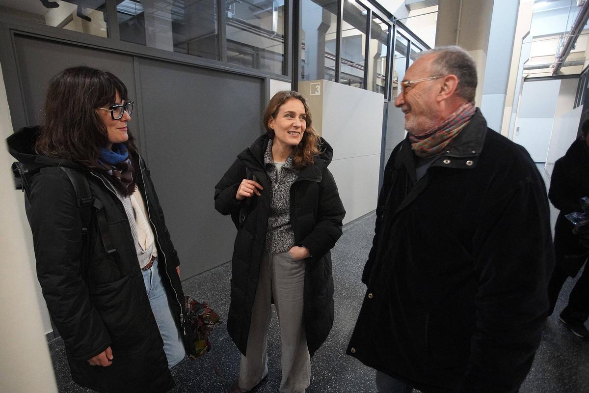 Les imatges de Jéssica Albiach a l'institut Salvador Sunyer de Salt