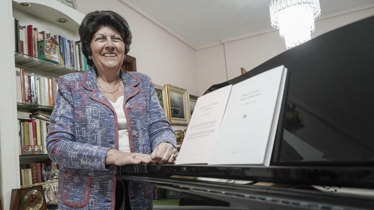 Glòria Ballús el novembre del 2024, quan va ‘redescobrir’ el músic i folklorista manresà Miquel Caellas