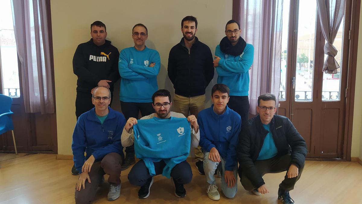 Algunos integrantes del primer equipo del Escacs Morvedre.