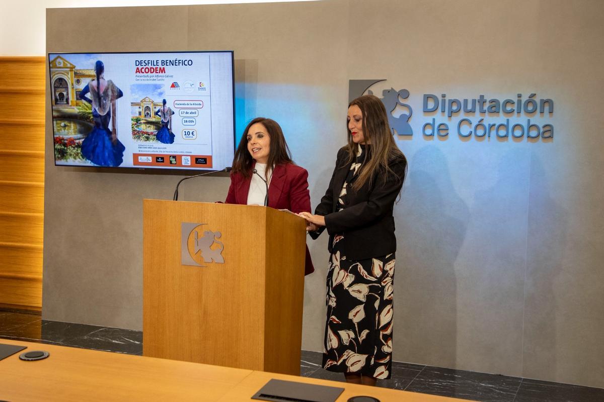 La Diputación de Córdoba anima a colaborar en el desfile benéfico de Acodem, que busca habilitar una nueva sede.