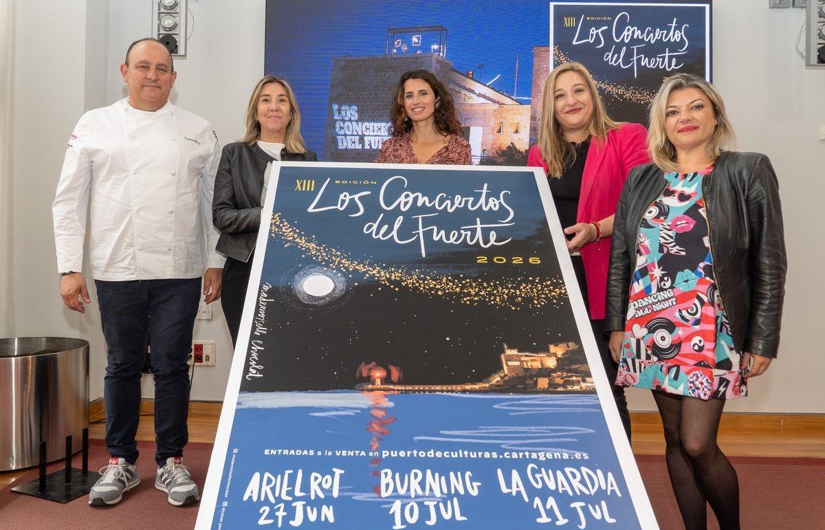 Presentación del cartel de Los Conciertos del Fuerte.