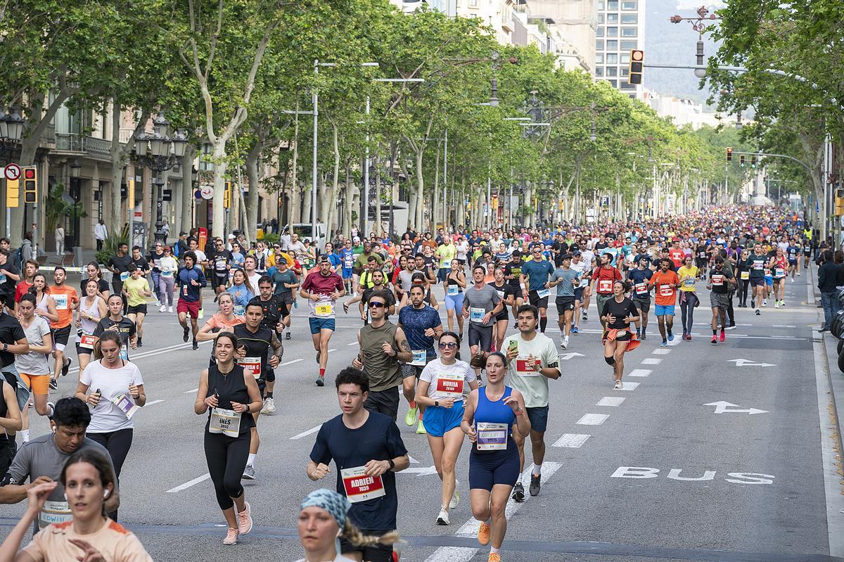 La Cursa de El Corte Inglés por el Passeig de Gràcia