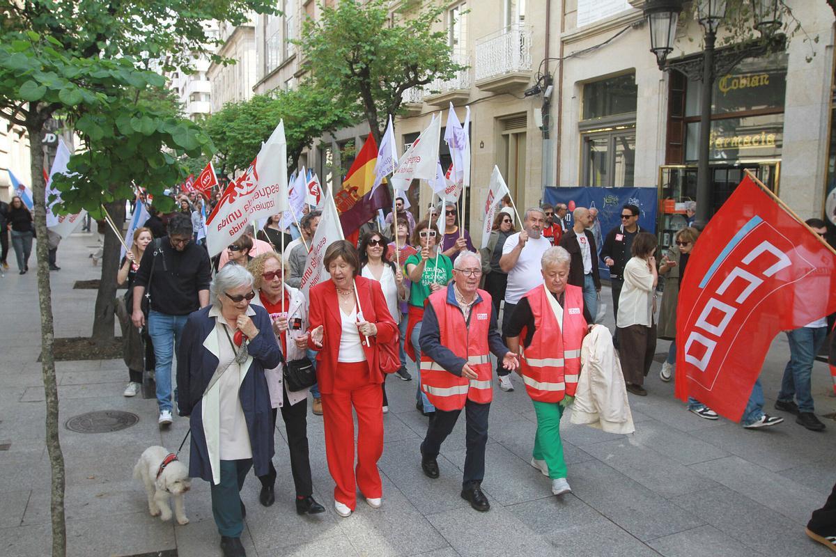 La clase trabajadora toma las calles de Ourense por el 1 de mayo