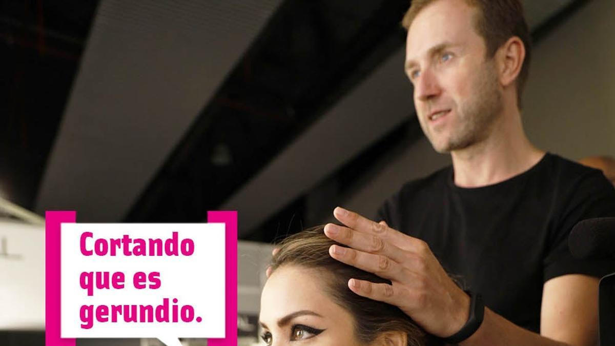 Rosanna Zanetti en la peluquería con bocadillo: &quot;Cortando que es gerundio&quot;