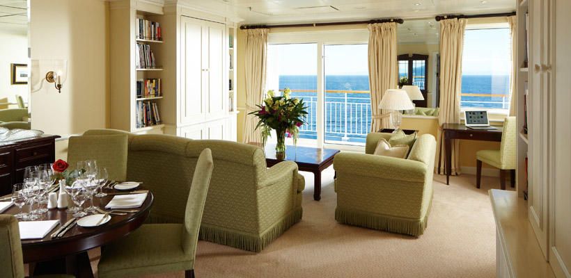 Apartamento de dos habitaciones en el crucero 'The World'.