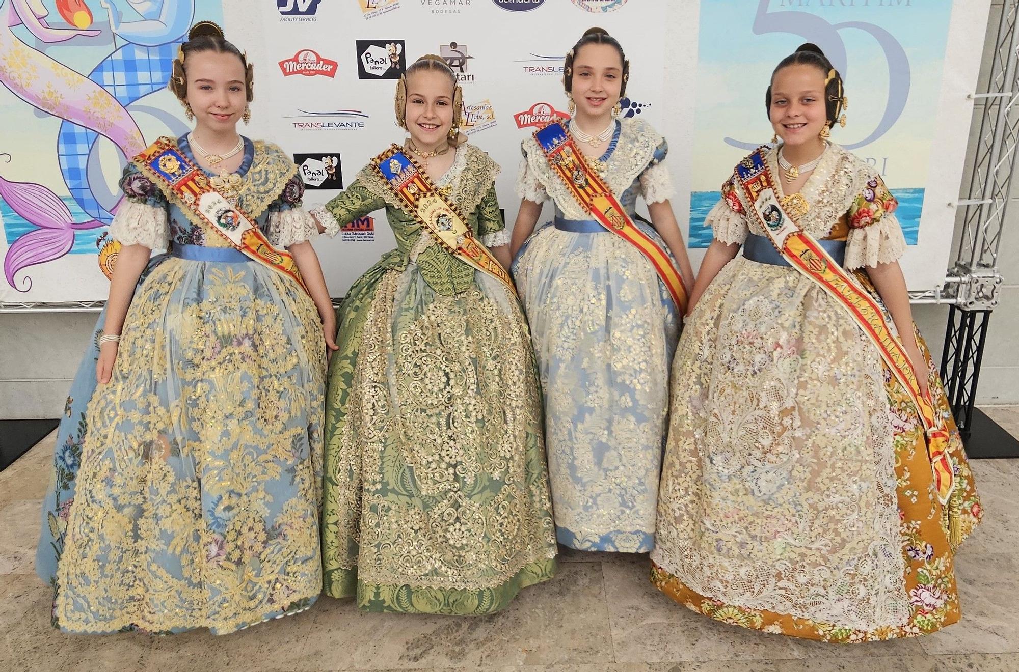 La alfombra roja en el 50 aniversario de la Agrupación de Fallas del Marítim