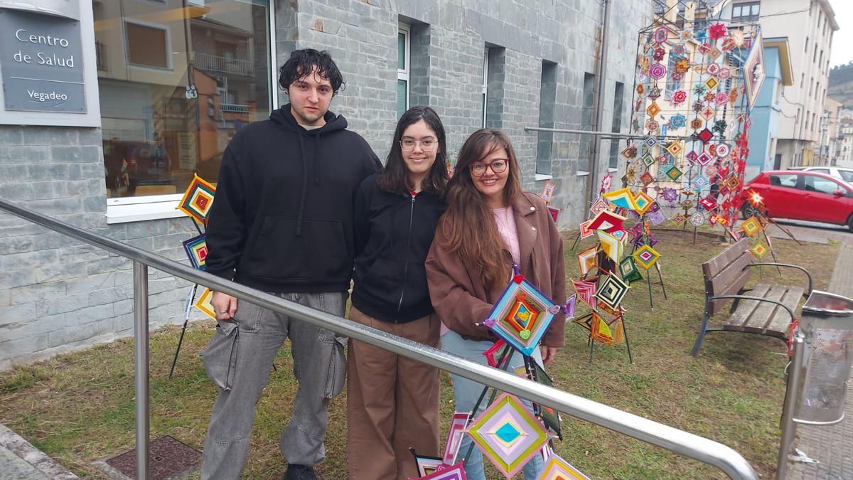 En imágenes: un jardín de mandalas para abrazar al centro de salud de Vegadeo