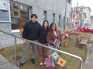 En imágenes: un jardín de mandalas para abrazar al centro de salud de Vegadeo