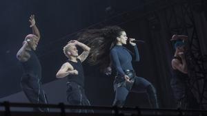 Rosalía durante su actuación en el festival Primavera Sound, este sábado 3 de junio de 2023.