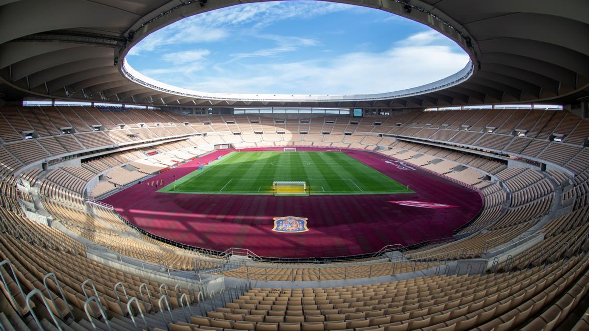 Interior del estadio de La Cartuja.