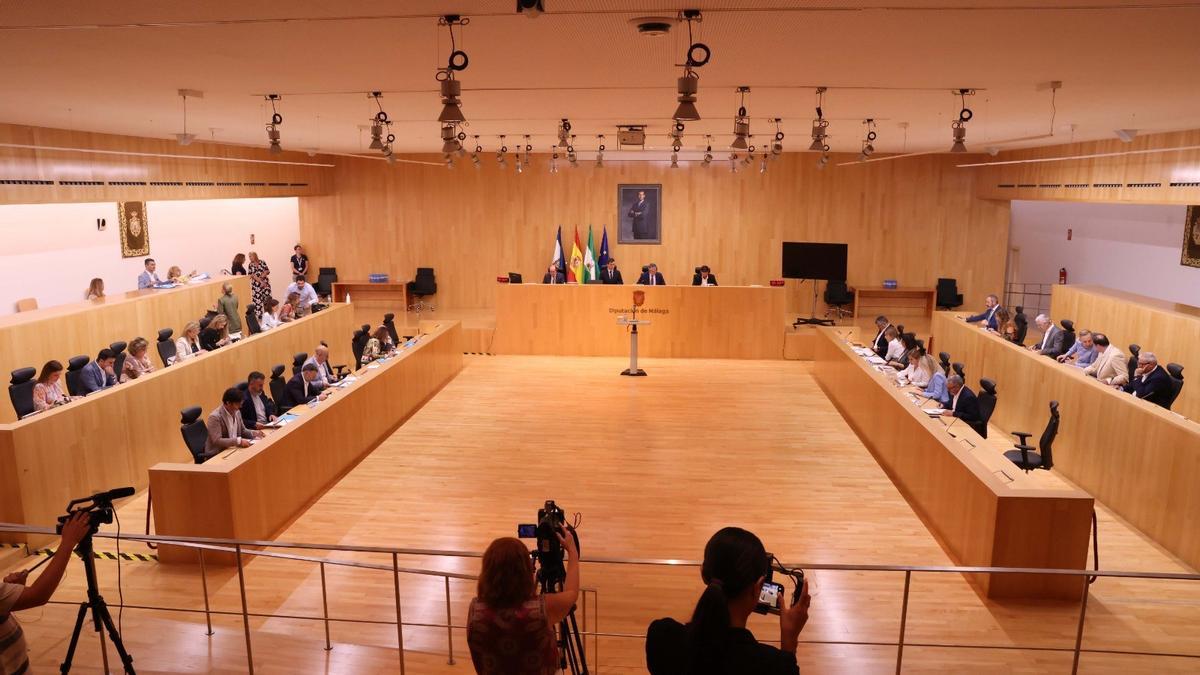 Vista de un pleno de la Diputación Provincial.