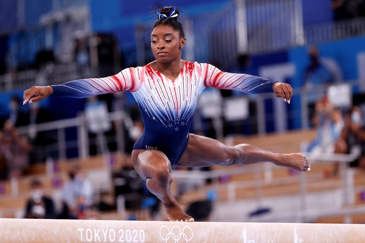 La estadounidense Simone Biles estará en los Juegos Olímpicos de París 2024.