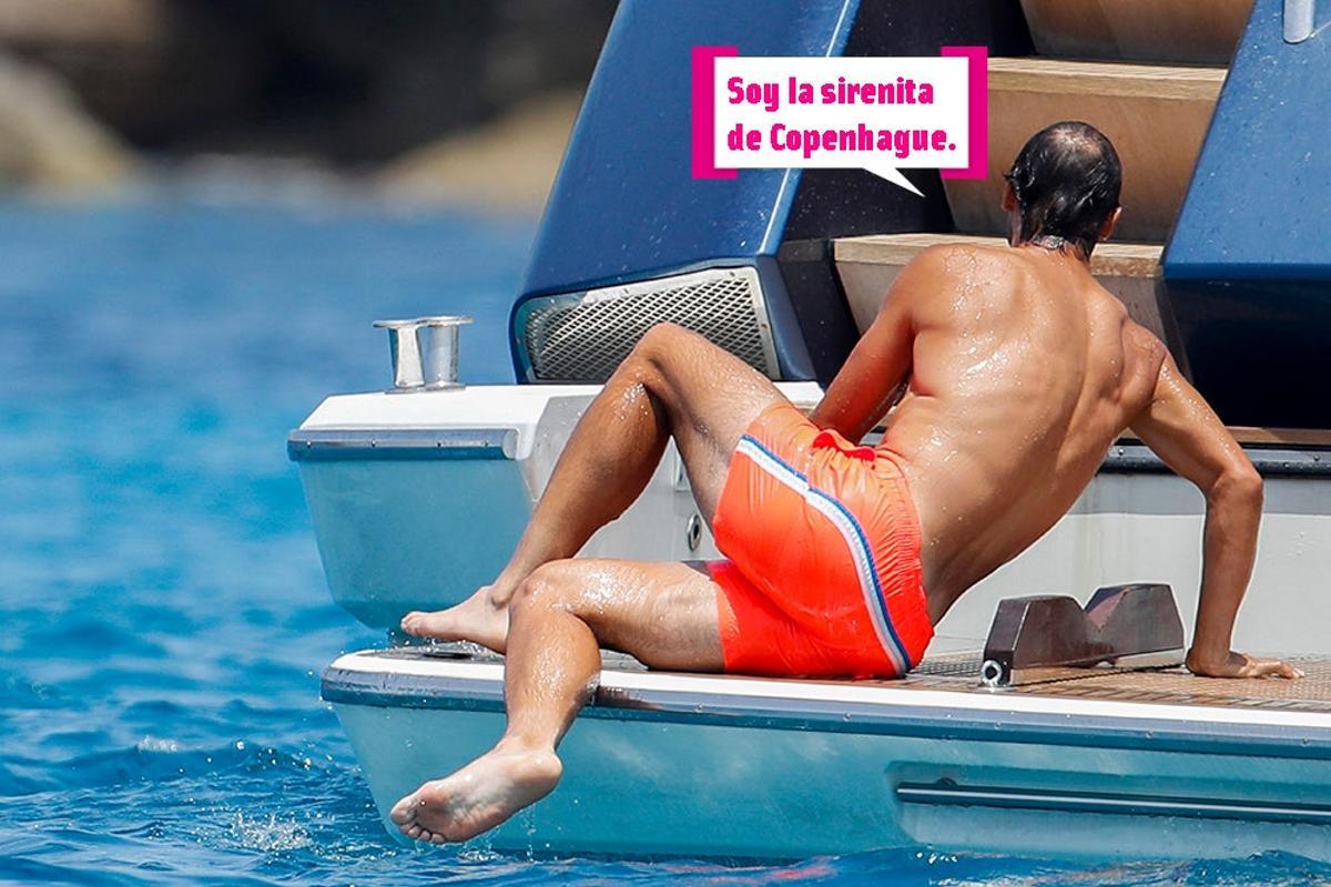 Rafa ha querido posar a lo Ariel