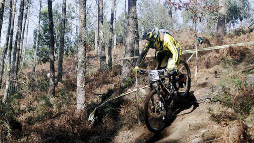 Eva Castro, durante un descenso en Fragoselo.