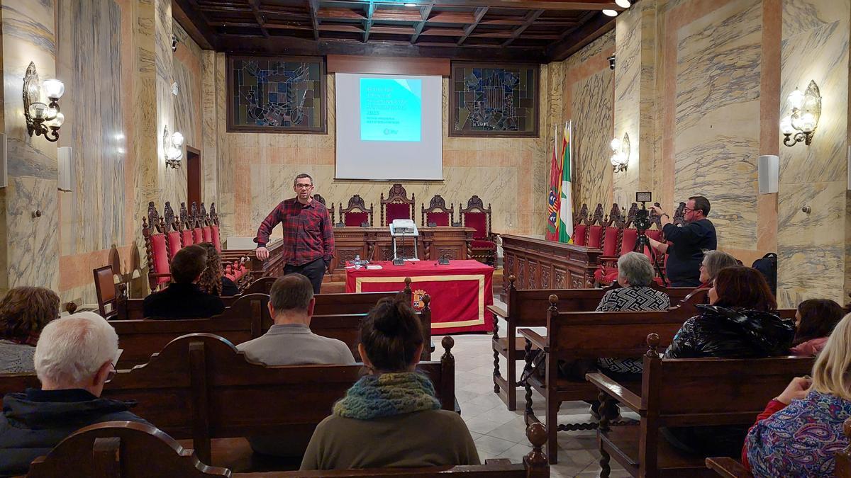 Andreu Comas, regidor de Participació Popular, en la presentació del pressupot participatiu