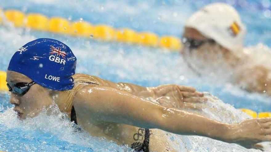 Una competición de natación.