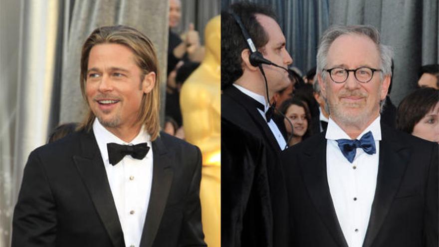 Brad Pitt y Steven Spielberg se fueron de vacío de la gala de los Oscar.