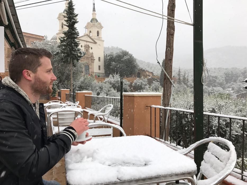 Nieve en el Santuario de La Fuensanta