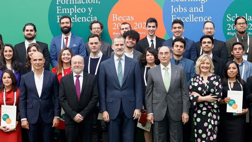 Entrega de las becas Iberdrola, a la que ha asistido el Rey Felipe VI.