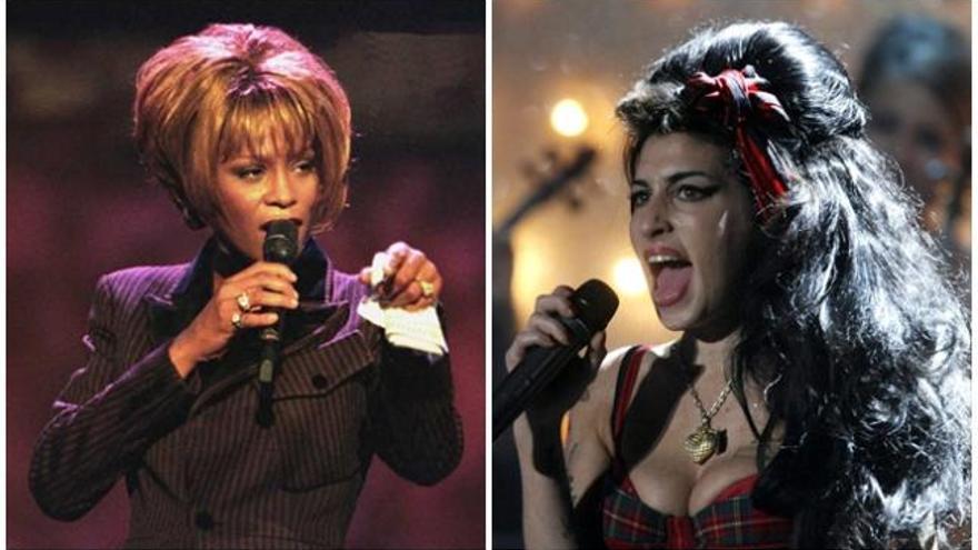 Whitney Houston y Amy Winehouse.