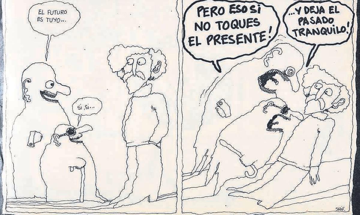 Una viñeta aparecida en 'El Papus'